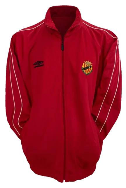 Jaqueta vintage Umbro del Nàstic, vermella amb l'escut